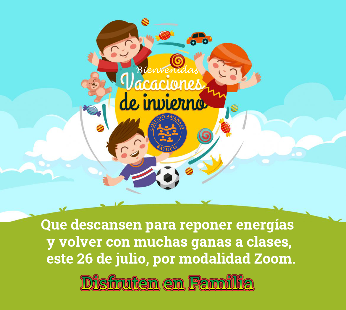 Bienvenidas las vacaciones! (Mensaje para mis alumnos